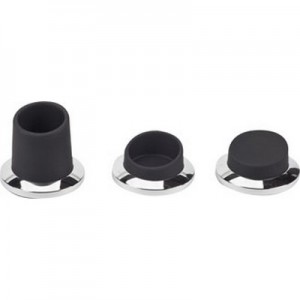 סטייל - סט בשילוב מתכת וגומי של מעמד לעטים,אטבים וטלפון