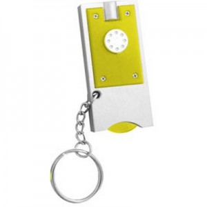 מאו - פנס LED עם מחזיק מפתחות, מטבע לעגלת סופר