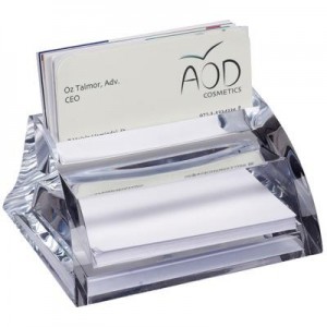 מעמד אקרילי מהודר נייר ממו וכרטיסי ביקור